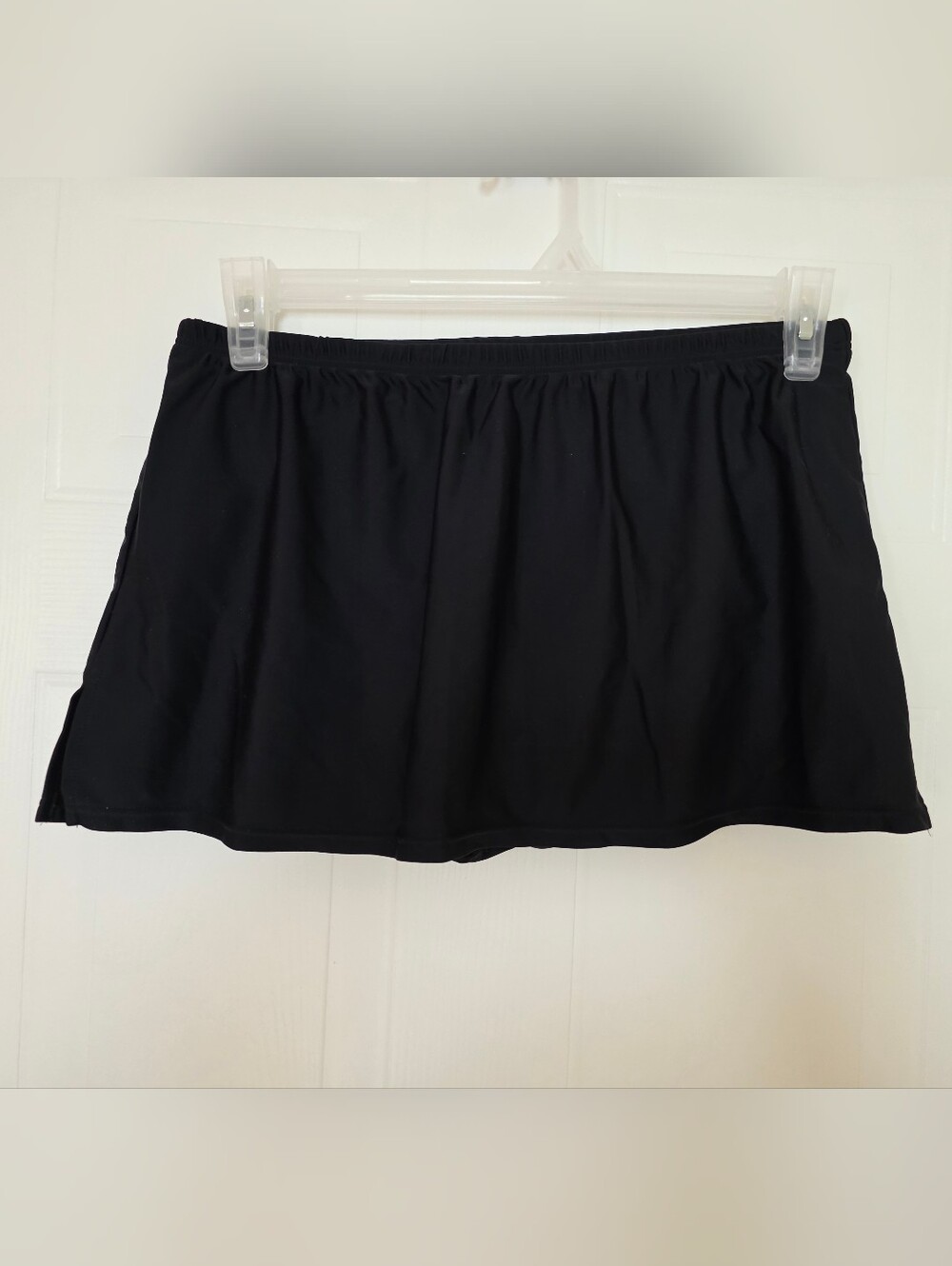 Krista Mini Skirt Swim Bottoms, Black, Large